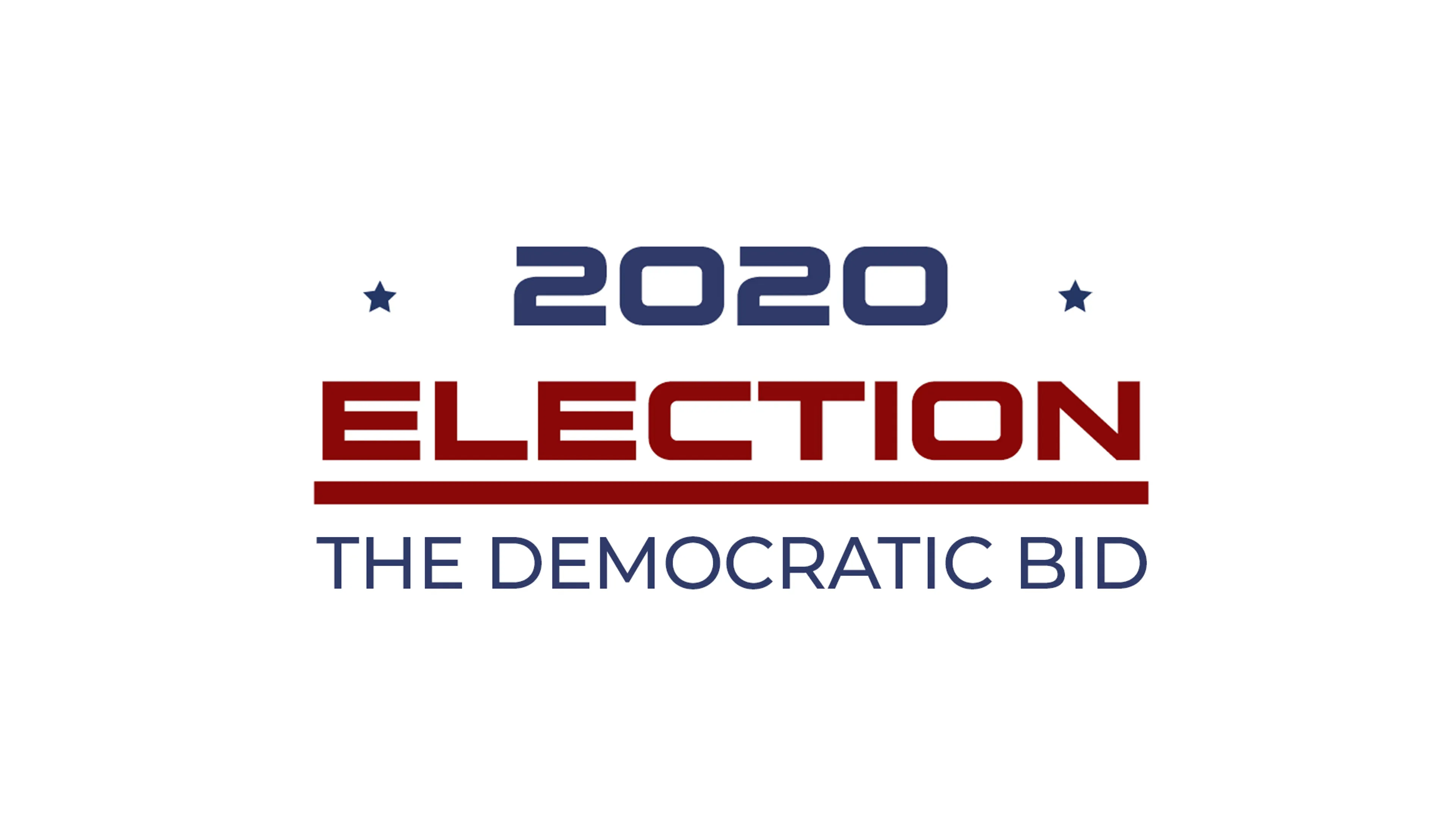 2020 Election: The Democratic Bid poster